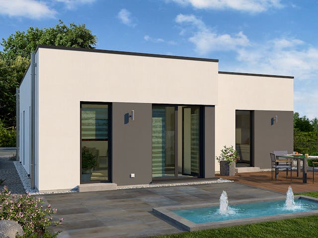 Fertighaus Lifetime 1 - FD von allkauf haus, Bungalow Außenansicht 1