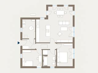 Fertighaus Lifetime 1 - FD von allkauf haus, Bungalow Grundriss 1