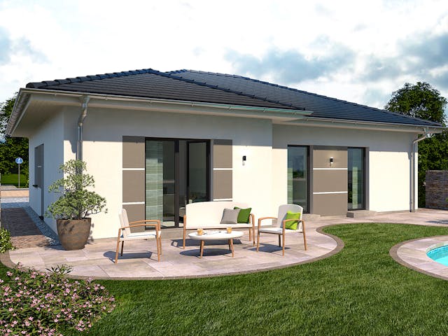 Fertighaus Lifetime 4 - WD von allkauf haus, Bungalow Außenansicht 1