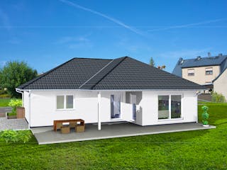 Massivhaus Bungalow 107 W von AMB Massivhaus, Bungalow Außenansicht 1