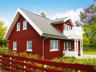 Fertighaus Amrum L von Danhaus Deutschland, Satteldach-Klassiker Außenansicht 1