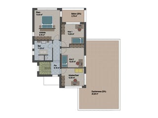 Massivhaus Berlin von ARGISOL-Bausysteme Bausatzhaus ab 74440€, Cubushaus Grundriss 2