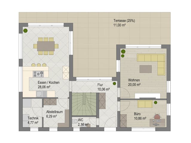 Massivhaus Miami von ARGISOL-Bausysteme Bausatzhaus ab 55880€, Stadtvilla Grundriss 1 Massivhaus Miami von ARGISOL-Bausysteme Bausatzhaus ab 55880€, Stadtvilla Grundriss 1