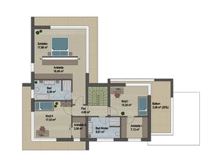 Massivhaus Pittsburgh von ARGISOL-Bausysteme Bausatzhaus ab 80570€, Cubushaus Grundriss 2