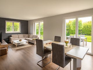 Massivhaus Flachdach 122 von ASL Wohnungsbau Schlüsselfertig ab 337561€, Cubushaus Innenansicht 1