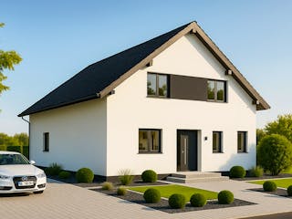 Massivhaus Satteldach 160 von ASL Wohnungsbau Schlüsselfertig ab 349665€, Satteldach-Klassiker Außenansicht 2