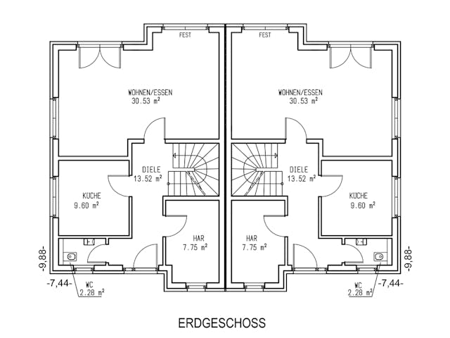 Massivhaus Bremen von Aye-Bau Schlüsselfertig ab 312900€, Satteldach-Klassiker Grundriss 1 Massivhaus Bremen von Aye-Bau Schlüsselfertig ab 312900€, Satteldach-Klassiker Grundriss 1
