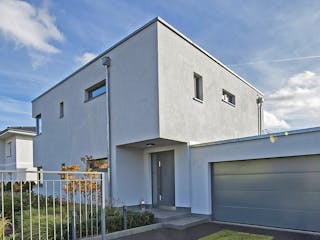 Massivhaus Dessau von Aye-Bau, Cubushaus Außenansicht 2