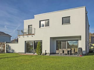 Massivhaus Dessau von Aye-Bau, Cubushaus Außenansicht 3