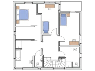 Massivhaus Dessau von Aye-Bau, Cubushaus Grundriss 2