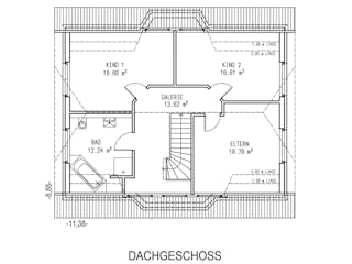 Massivhaus Hildesheim von Aye-Bau Schlüsselfertig ab 380500€, Satteldach-Klassiker Grundriss 2