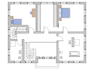 Massivhaus Köpenick von Aye-Bau, Stadtvilla Grundriss 2
