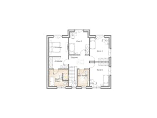 Massivhaus STADTVILLA 175 von Kähler Massivhaus Schlüsselfertig ab 434340€, Stadtvilla Grundriss 2