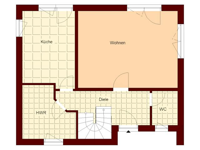 Massivhaus Stadthaus 124 von TIMOWA Massivhäuser Schlüsselfertig ab 273900€, Stadtvilla Grundriss 1