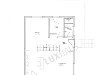 Fertighaus Satteldach Klassik 154 von LUXHAUS, Satteldach-Klassiker Grundriss 1