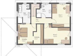 Fertighaus Haus Mühlgraben von Keitel-Haus Schlüsselfertig ab 418122€, Grundriss 2