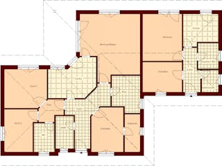 Massivhaus Wieck von TIMOWA Massivhäuser Schlüsselfertig ab 439900€, Bungalow Grundriss 1