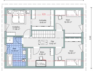 Fertighaus Bestseller Family 150 von BoHolz Haus Schlüsselfertig ab 427206€, Satteldach-Klassiker Grundriss 2