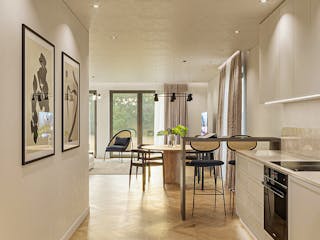 Massivhaus Doppelhaus Wien von BauArt Massivbau, Satteldach-Klassiker Innenansicht 2