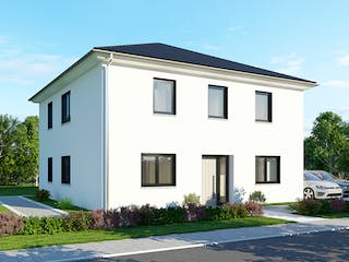 Massivhaus Stadtvilla SV155 Basis von Baudirekt, Stadtvilla Außenansicht 1