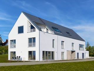 Fertighaus Mehrfamilienhaus Schindele von Bau-Fritz - Mehrfamilienhäuser Schlüsselfertig ab 2710000€, Außenansicht 1