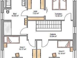 Fertighaus Bauhaus 161 von Suckfüll Energiesparhaus Schlüsselfertig ab 460013€, Cubushaus Grundriss 2