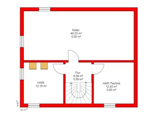 Massivhaus DAYLIGHT von BAUTREND-Haus, Satteldach-Klassiker Grundriss 3