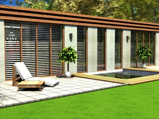 Massivhaus Big.L von Wagener Systemhausbau Schlüsselfertig ab 246000€, Bungalow Außenansicht 1