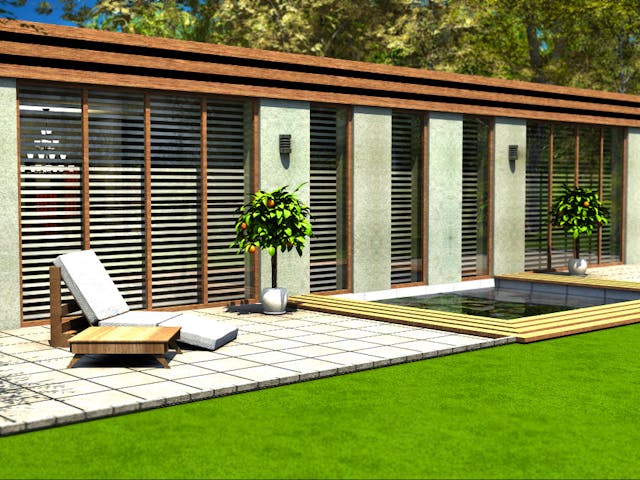 Massivhaus Big.L von Wagener Systemhausbau Schlüsselfertig ab 158000€, Bungalow Außenansicht 1 Massivhaus Big.L von Wagener Systemhausbau Schlüsselfertig ab 158000€, Bungalow Außenansicht 1