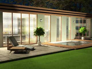 Massivhaus Big.L von Wagener Systemhausbau Schlüsselfertig ab 246000€, Bungalow Außenansicht 2