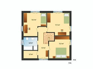 Fertighaus Blankenese von Danhaus Deutschland Schlüsselfertig ab 415523€, Stadtvilla Grundriss 2