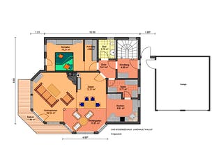 Fertighaus Haus Wallis von Bodenseehaus, Satteldach-Klassiker Grundriss 2