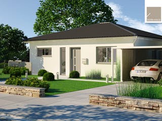 Massivhaus Bungalow Easy von Kern-Haus Schlüsselfertig ab 266900€, Bungalow Außenansicht 2