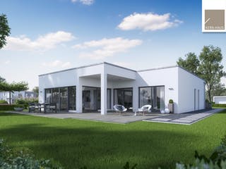 Massivhaus Bungalow Select von Kern-Haus Schlüsselfertig ab 473900€, Bungalow Außenansicht 2
