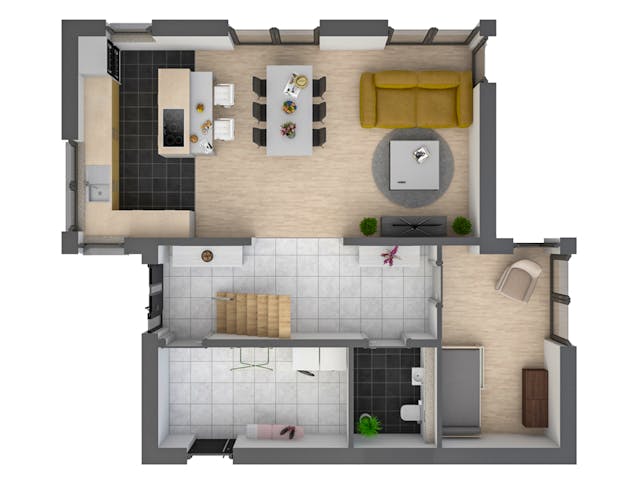 Massivhaus Pultdach versetzt 150 von Bauwerk Chemnitz Immobilien Schlüsselfertig ab 525000€, Pultdachhaus Grundriss 1