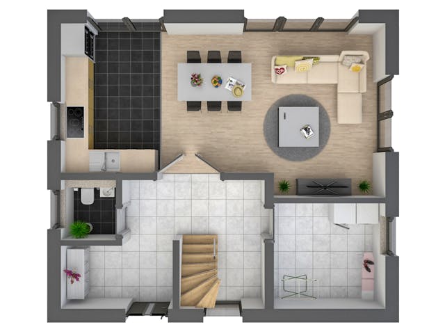 Massivhaus Stadtvilla 120 von Bauwerk Chemnitz Immobilien Schlüsselfertig ab 389000€, Stadtvilla Grundriss 1 Massivhaus Stadtvilla 120 von Bauwerk Chemnitz Immobilien Schlüsselfertig ab 389000€, Stadtvilla Grundriss 1