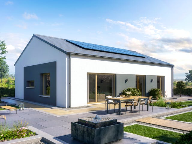 Fertighaus AMBIENCE 110 V2 von Bien-Zenker Schlüsselfertig ab 365387€, Bungalow Außenansicht 1 Fertighaus AMBIENCE 110 V2 von Bien-Zenker Schlüsselfertig ab 365387€, Bungalow Außenansicht 1