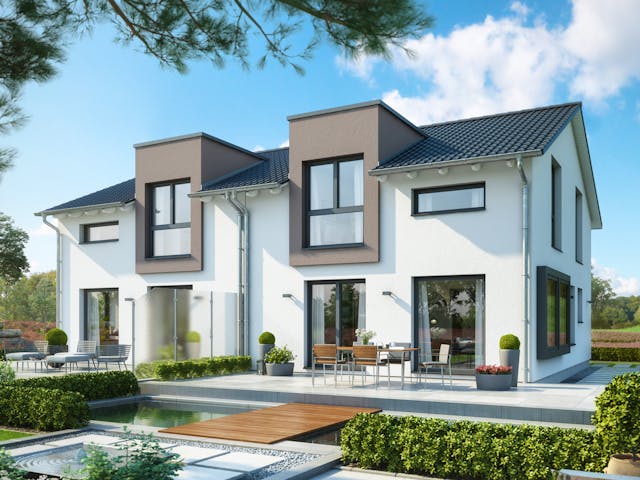 Fertighaus CELEBRATION 122 V2 L von Bien-Zenker Schlüsselfertig ab 449575€, Satteldach-Klassiker Außenansicht 1