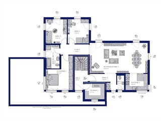 Fertighaus CELEBRATION 282 V3 von Bien-Zenker Schlüsselfertig ab 895648€, Cubushaus Grundriss 2