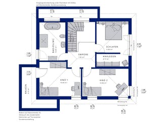 Fertighaus CONCEPT-M 145 Zweibrücken von Bien-Zenker Schlüsselfertig ab 489601€, Stadtvilla Grundriss 2