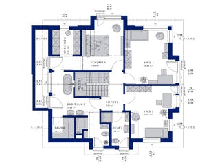 Fertighaus CONCEPT-M 163 Dresden von Bien-Zenker Schlüsselfertig ab 565477€, Satteldach-Klassiker Grundriss 2