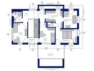 Fertighaus CONCEPT-M 170 Villingen-Schwenningen von Bien-Zenker Schlüsselfertig ab 602643€, Pultdachhaus Grundriss 2
