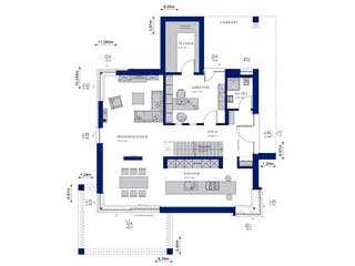 Fertighaus CONCEPT-M 172 Köln von Bien-Zenker Schlüsselfertig ab 772237€, Satteldach-Klassiker Grundriss 1