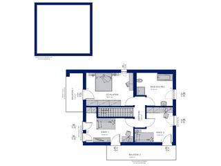 Fertighaus EVOLUTION 134 V5 von Bien-Zenker Schlüsselfertig ab 387996€, Cubushaus Grundriss 2