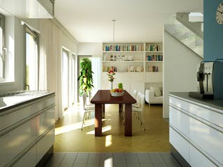 Fertighaus EVOLUTION 136 V4 von Bien-Zenker Schlüsselfertig ab 395884€, Stadtvilla Innenansicht 1