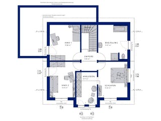 Fertighaus EVOLUTION 152 V5 von Bien-Zenker Schlüsselfertig ab 391394€, Satteldach-Klassiker Grundriss 2