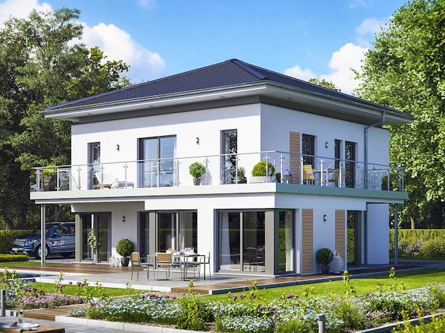 Fertighaus EVOLUTION 161 V5 von Bien-Zenker Schlüsselfertig ab 448384€, Stadtvilla Außenansicht 1 Fertighaus EVOLUTION 161 V5 von Bien-Zenker Schlüsselfertig ab 448384€, Stadtvilla Außenansicht 1