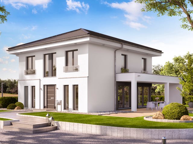 Fertighaus EVOLUTION 162 V5 von Bien-Zenker Schlüsselfertig ab 450570€, Stadtvilla Außenansicht 1 Fertighaus EVOLUTION 162 V5 von Bien-Zenker Schlüsselfertig ab 450570€, Stadtvilla Außenansicht 1