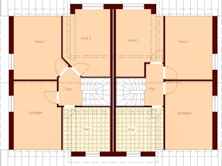 Massivhaus Dammhusen I von TIMOWA Massivhäuser Schlüsselfertig ab 563900€, Satteldach-Klassiker Grundriss 2