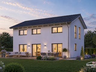 Fertighaus Stadtvilla 133 von FischerHaus, Stadtvilla Außenansicht 1